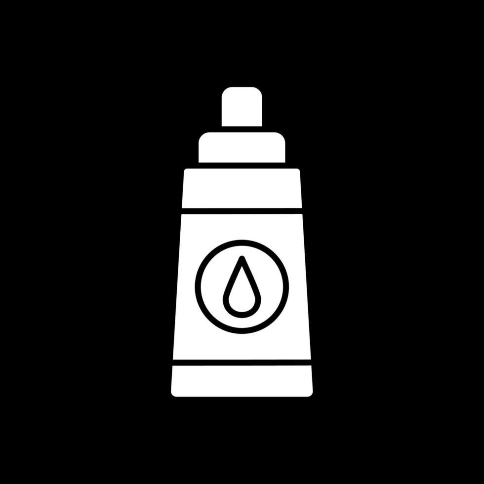 Lubricant Glyph Inverted Icon vector