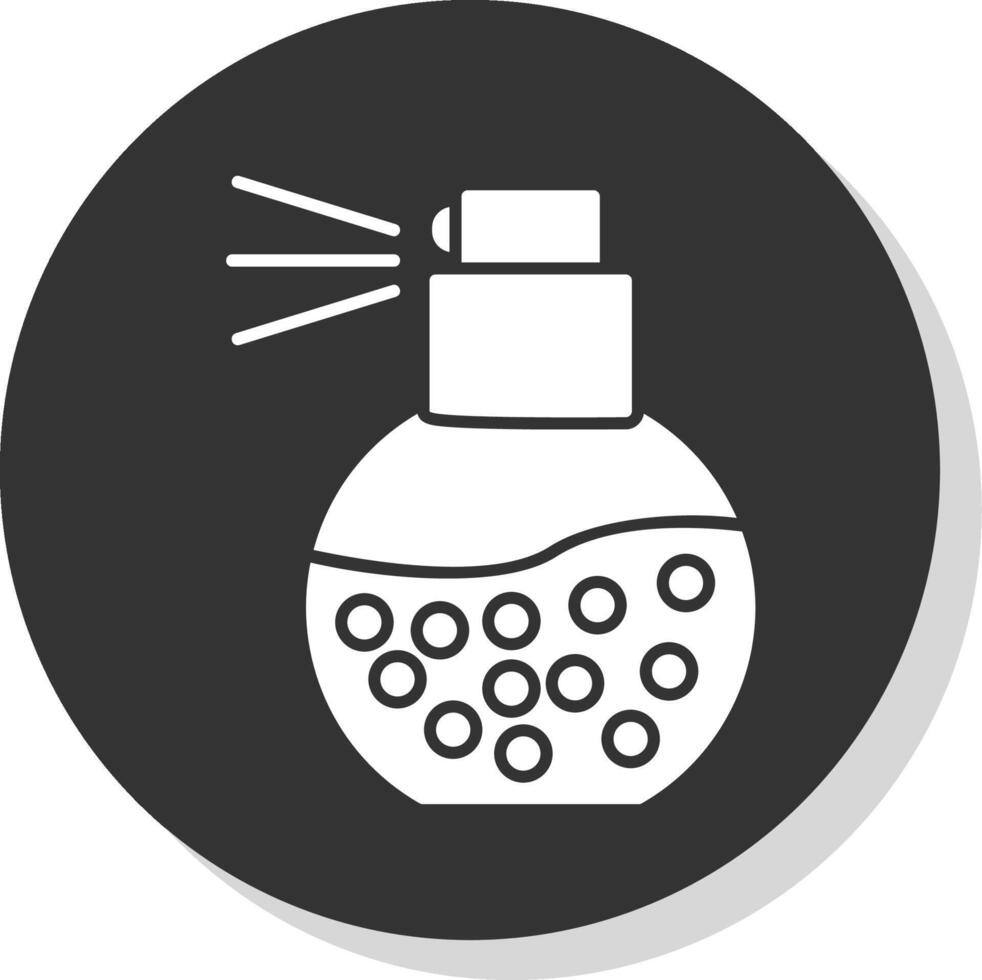 Perfume Glyph Grey Circle Icon vector