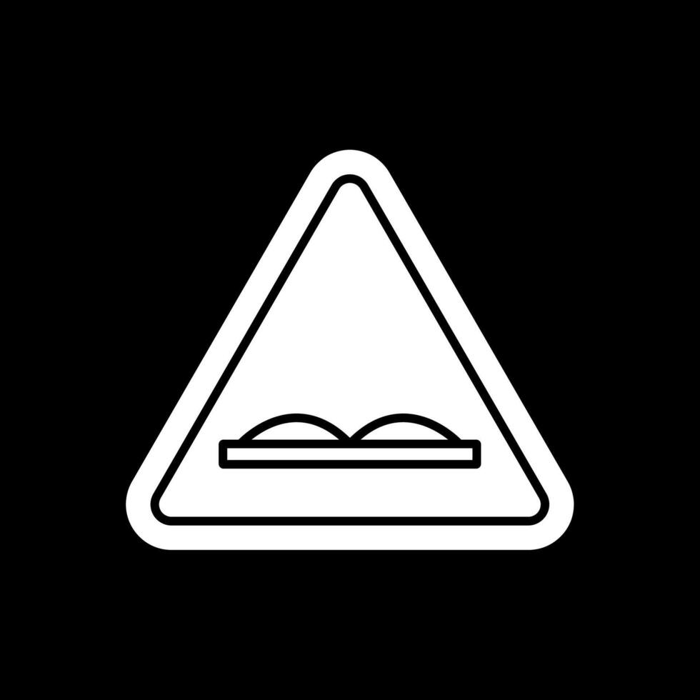 Uneven Glyph Inverted Icon vector