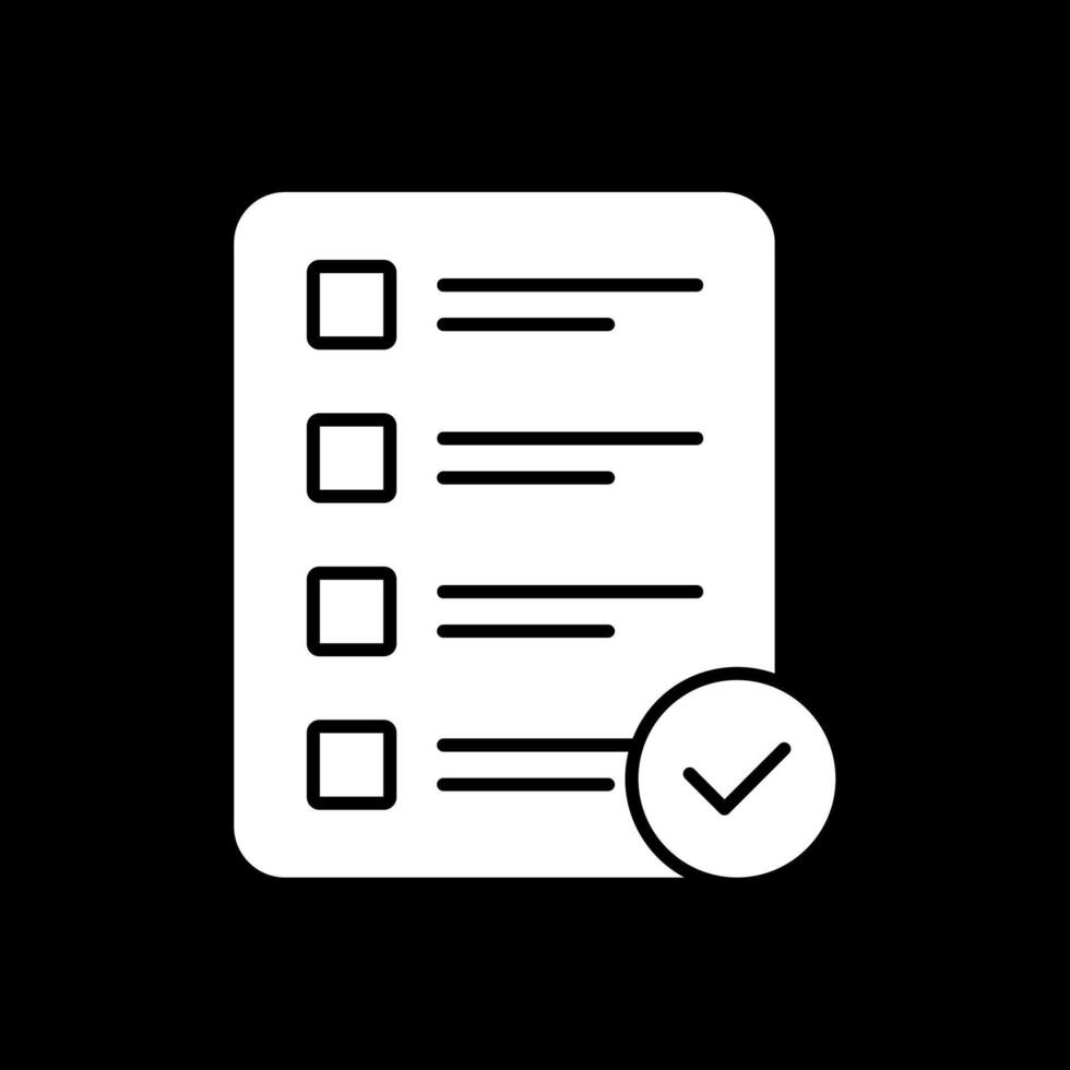 Priority Glyph Inverted Icon vector