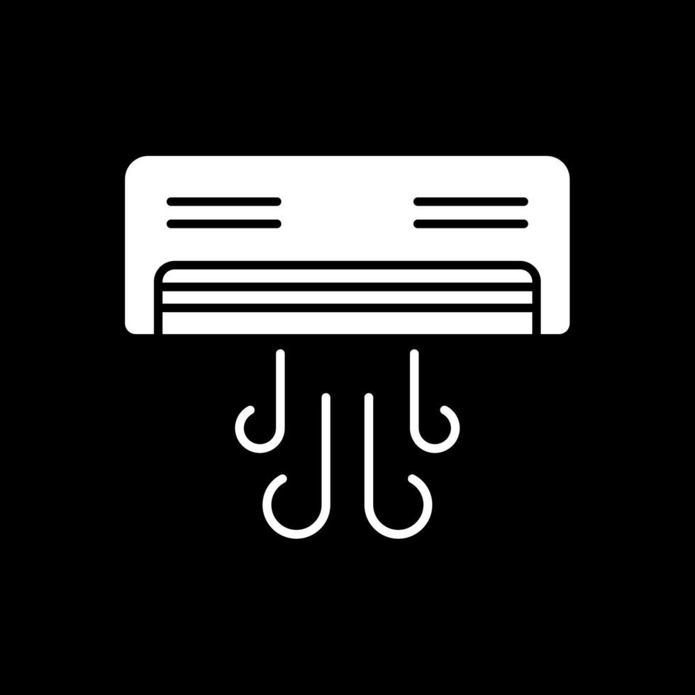 Ac Glyph Inverted Icon vector