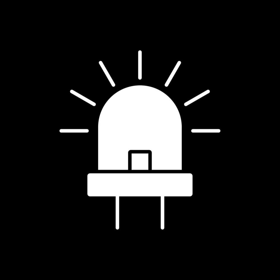 Led Glyph Inverted Icon vector