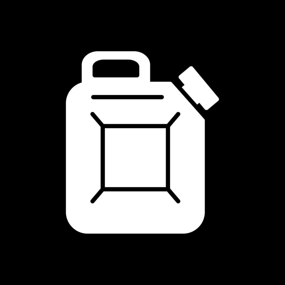 Canister Glyph Inverted Icon vector