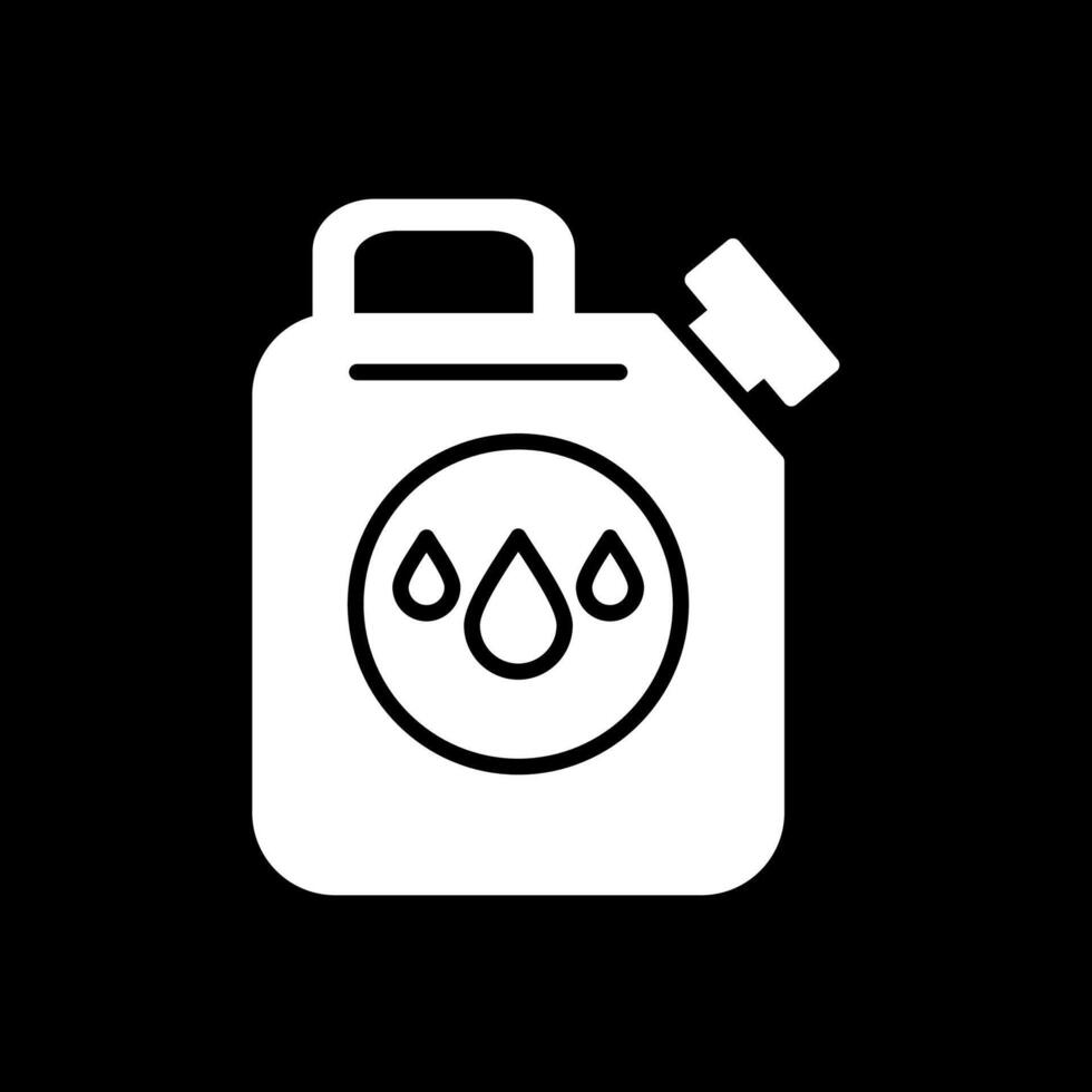 Oiler Glyph Inverted Icon vector