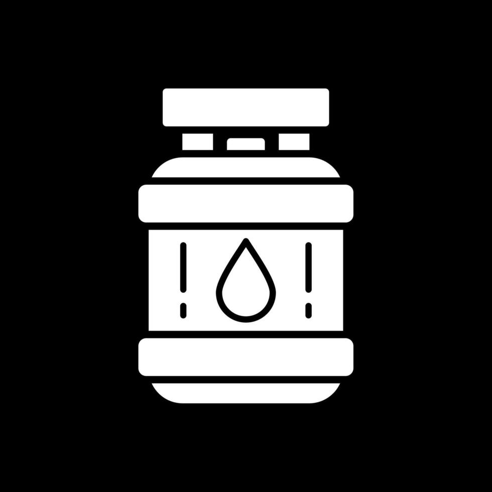 Propane Glyph Inverted Icon vector