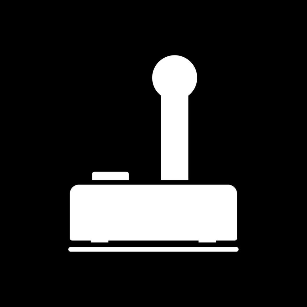 Joystick Glyph Inverted Icon vector