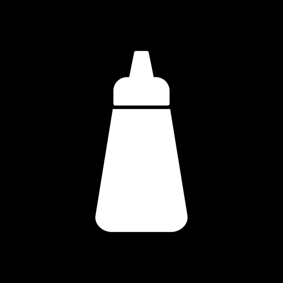 Ketchup Glyph Inverted Icon vector