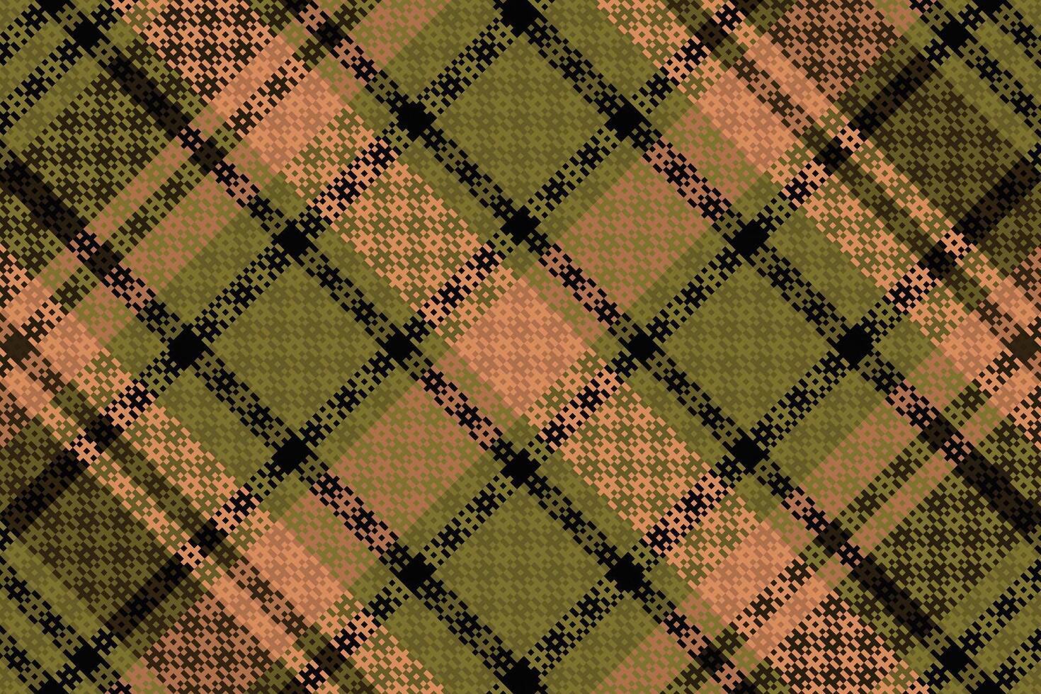 Tartan or plaid dark color pattern. vector