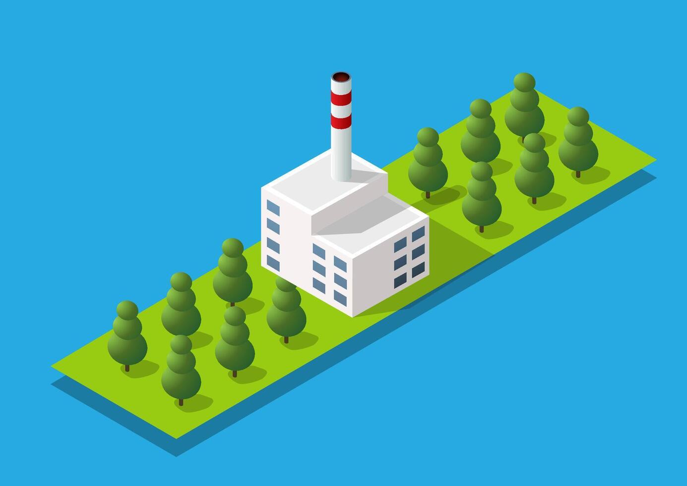 Isometric urban megalopolis top view of the city infrastructure town, street modern, real structure, architecture 3d illustration elements different buildings vector