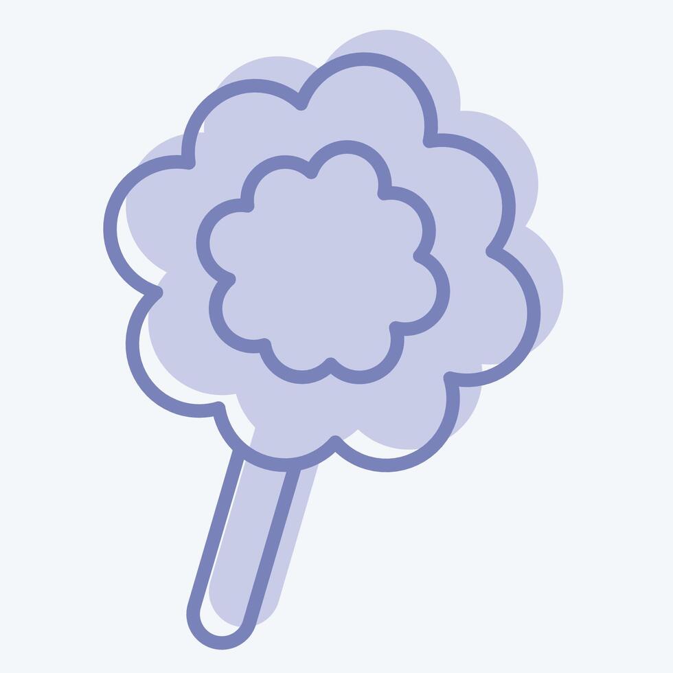 Icon Cotton Candy. related to Parade symbol. two tone style. simple design illustration vector