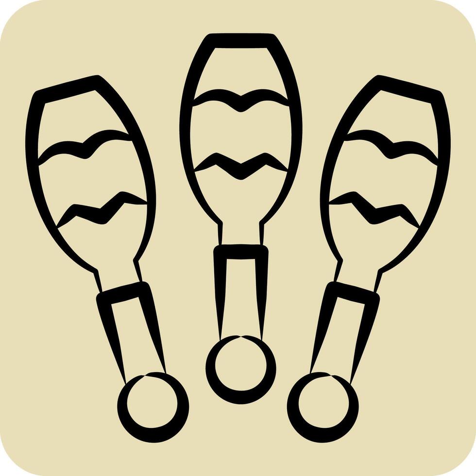 Icon Juggling. related to Parade symbol. hand drawn style. simple design illustration vector