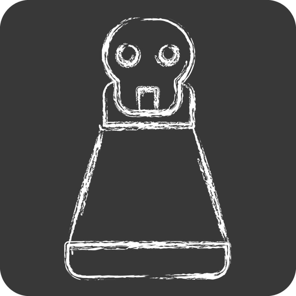 Icon Potion. related to Halloween symbol. chalk Style. simple design illustration vector
