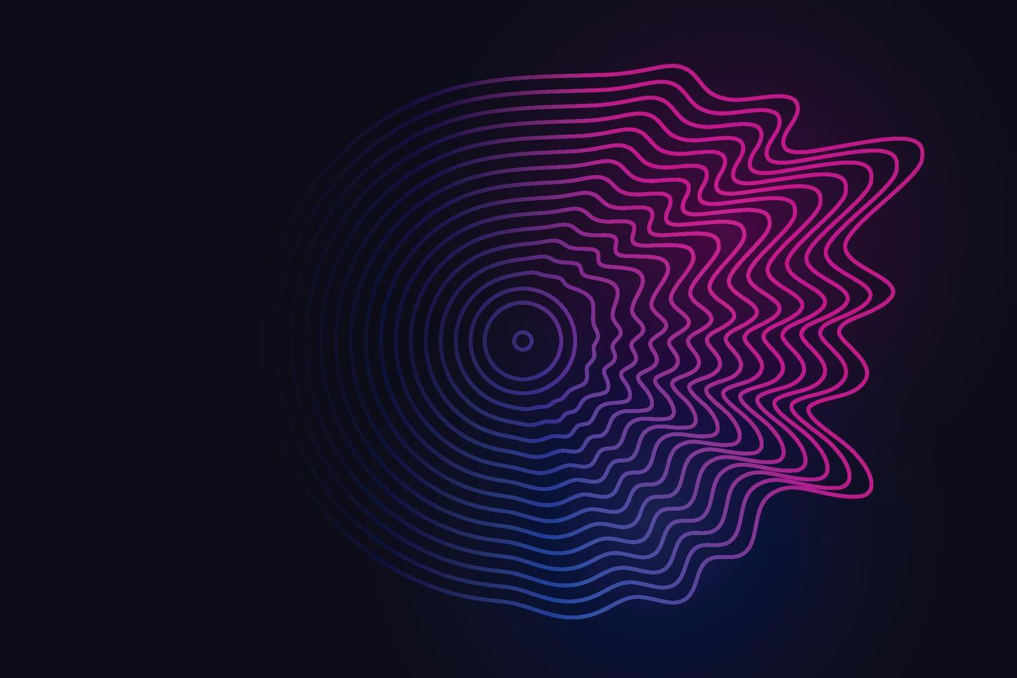 Music poster for electronic festival with dotted lines and waves. Party flyer cover design concept. Distorted music wave equalizer. Abstract amplitude of sound. Illustration. vector