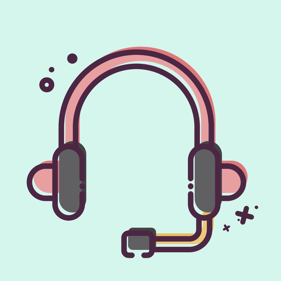 Icon Support. related to Remote Working symbol. MBE style. simple design illustration vector