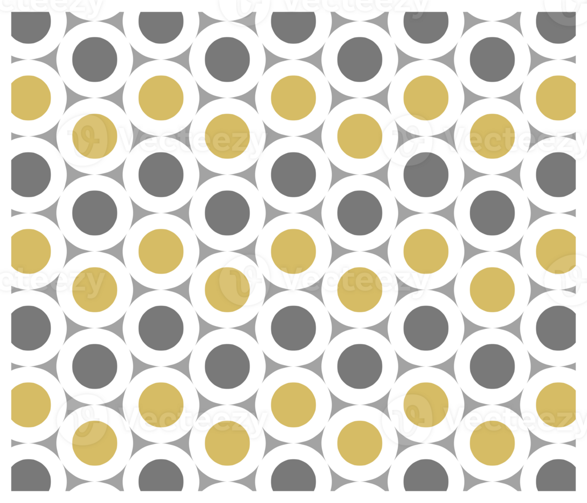 Retro Modern Yellow And Gray Seventies Style Circles Geometric Mid Century Background Pattern png