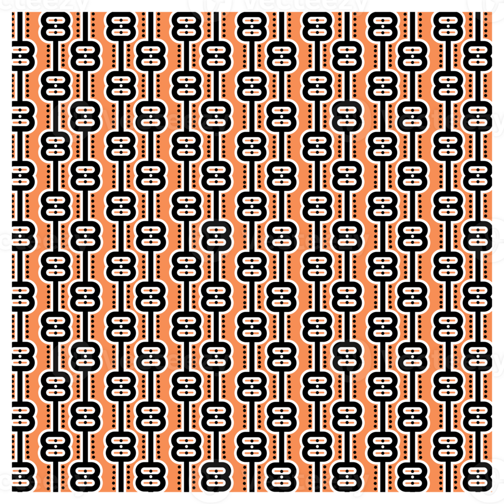 Orange And Black Retro Seventies Style Mid Century Background Pattern png