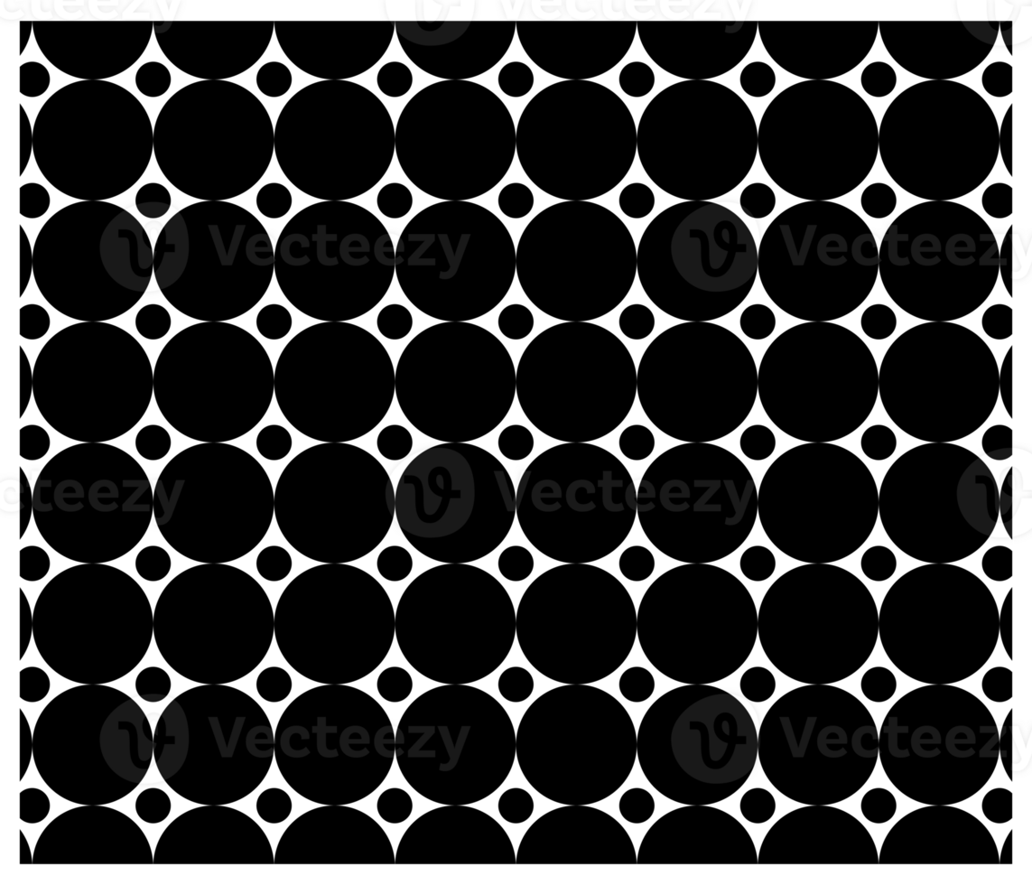 Black And White Circles And Spots Retro 60s Two Tone Background Pattern png