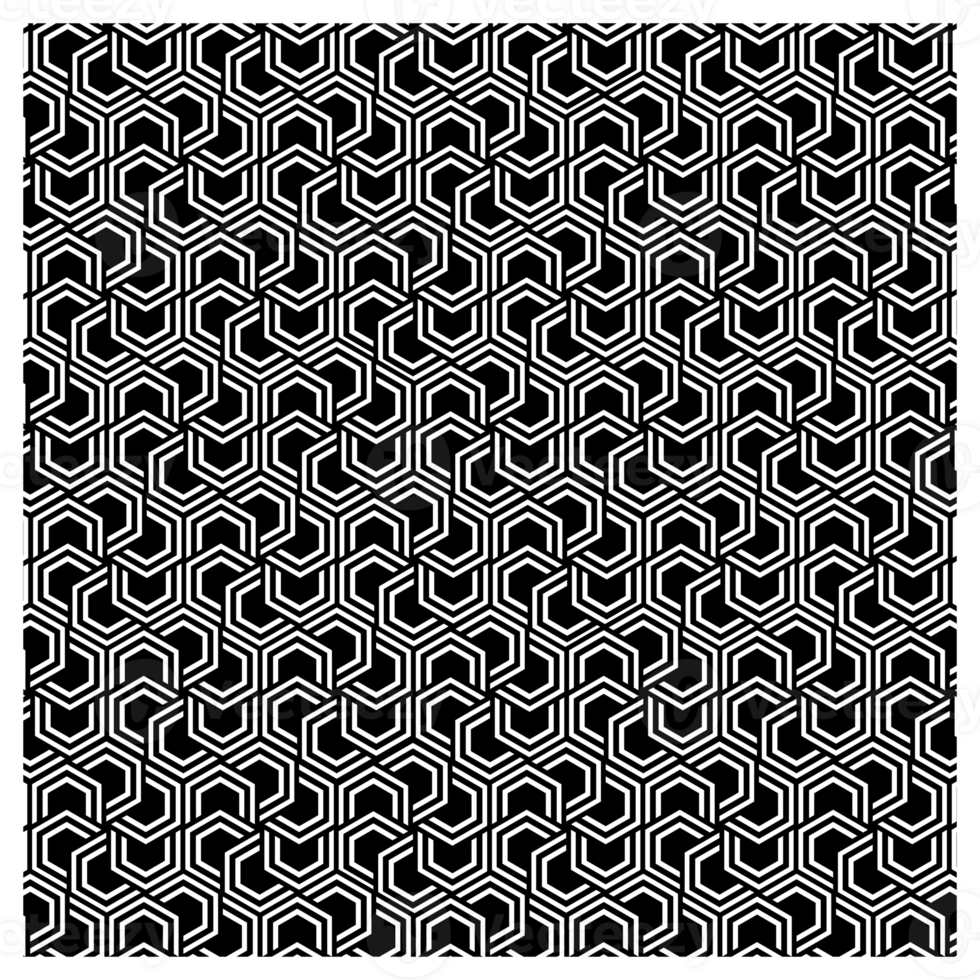 Hypnotic Black And White 1960s Retro Modern Geometric Pattern png