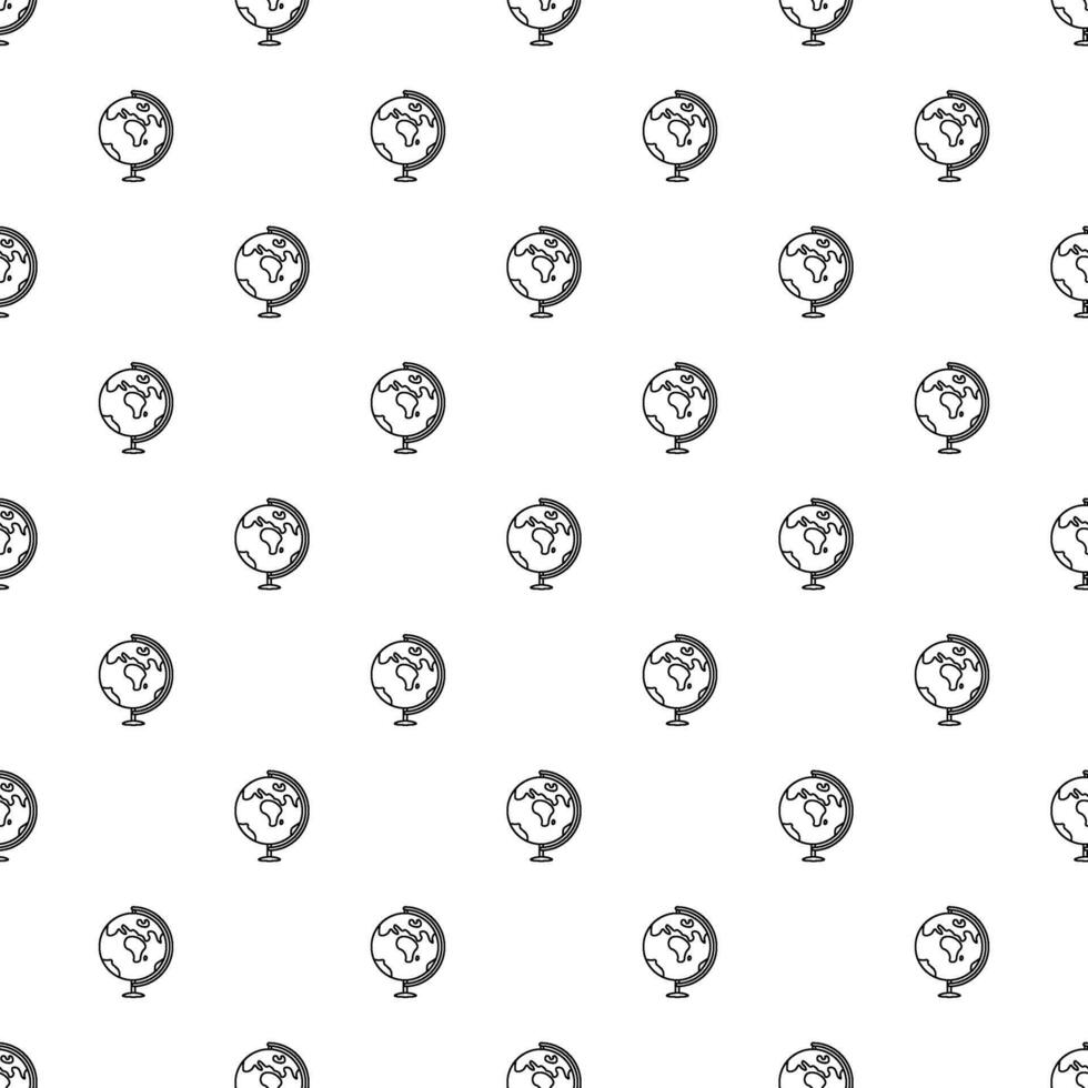 Seamless school pattern. Hand drawn doodle school background. Education illustration vector