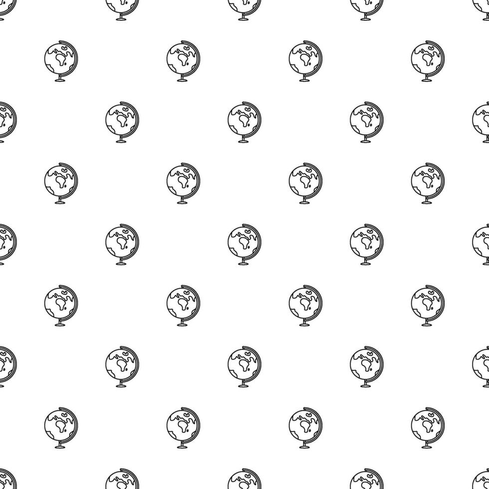 Seamless school pattern. Hand drawn doodle school background. Education illustration vector