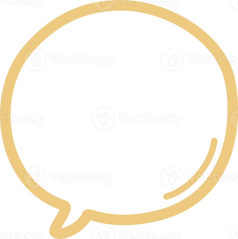 Colorful pastel yellow color speech bubble balloon, icon sticker memo keyword planner text box banner, flat transparent element design png