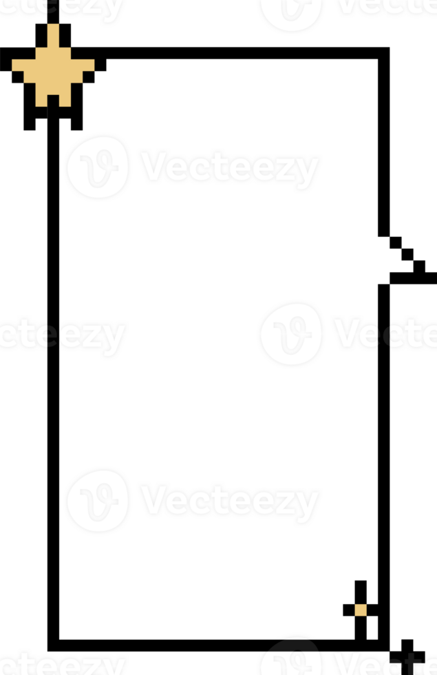 8bit retro game pixel speech bubble balloon icon sticker memo keyword planner text box banner, flat transparent element design png