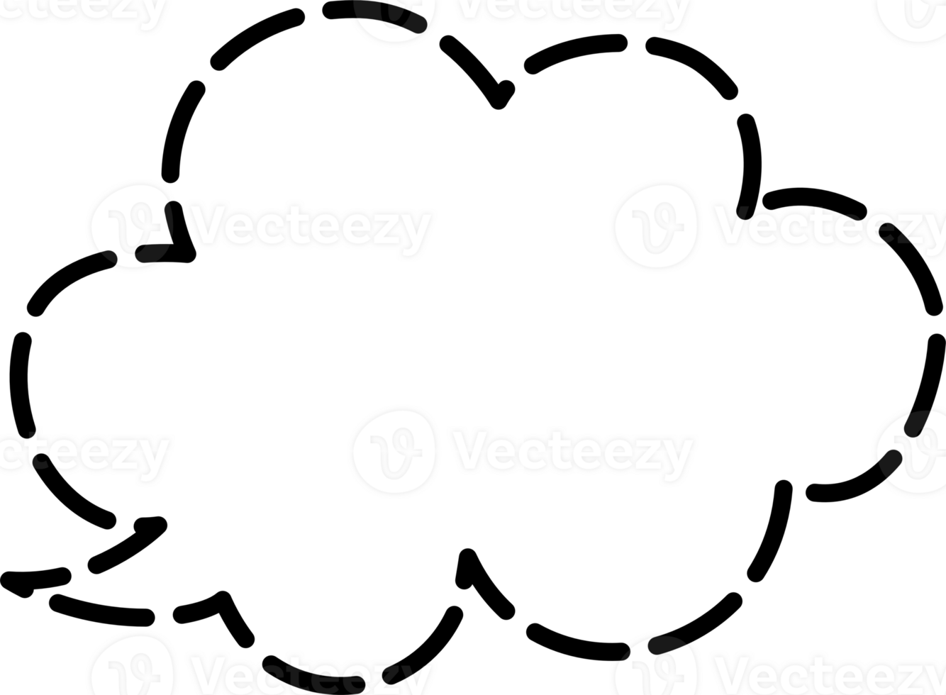 schwarz und Weiß gestrichelt Linie Rede Blase Ballon, Symbol Aufkleber Memo Stichwort Planer Text Box Banner, eben transparent Element Design png