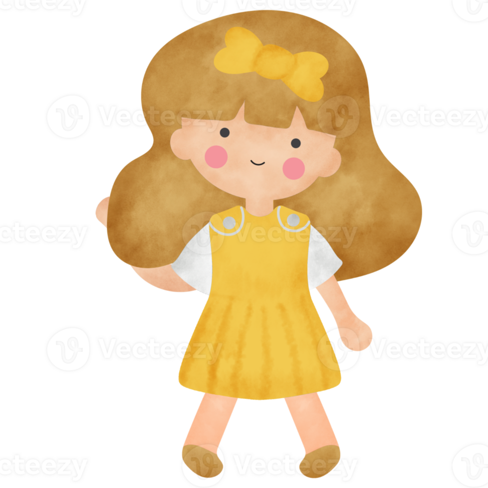 dessin animé fille mignonne png