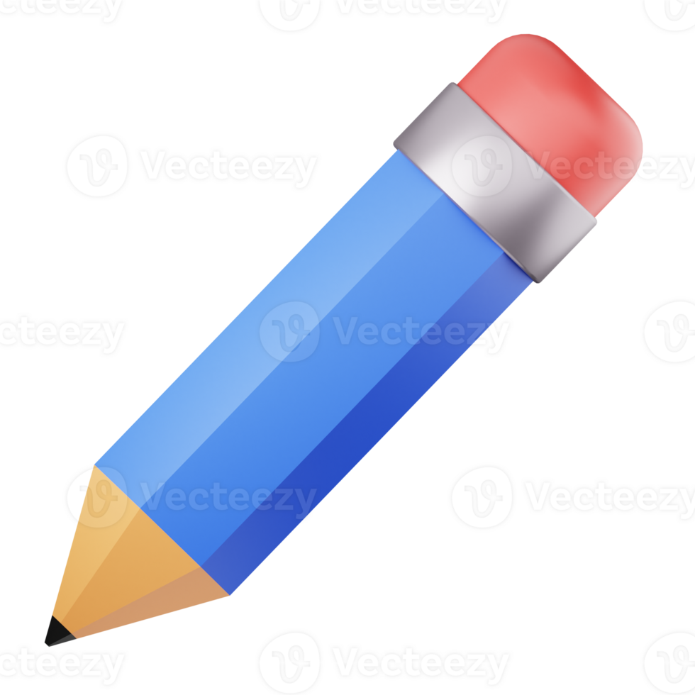 Pencil 3d graphic illustration png