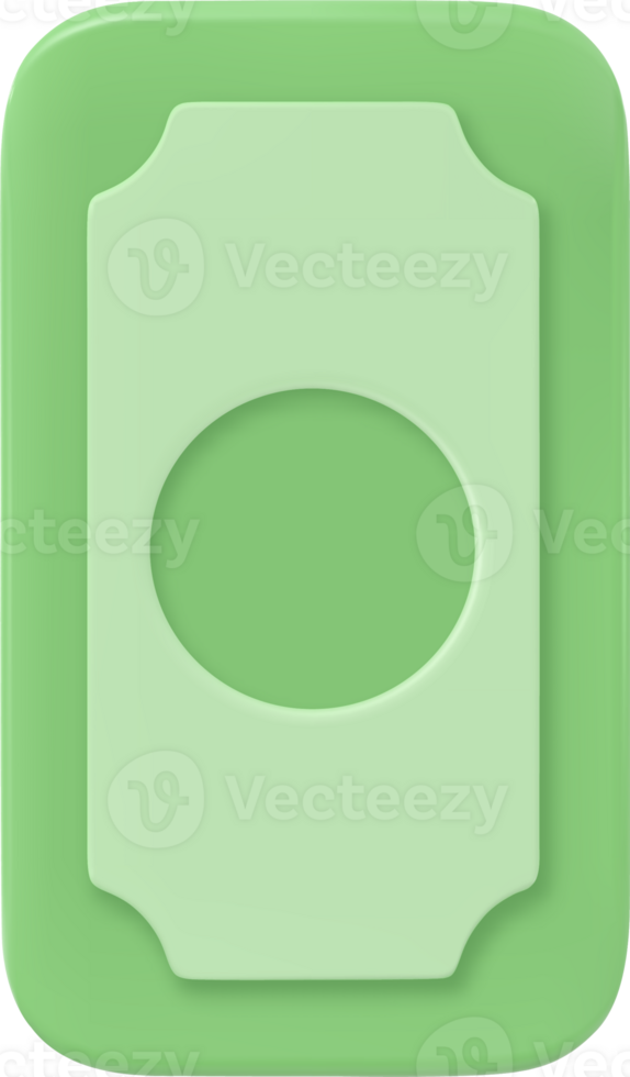 3d icon money, bank banknotes png