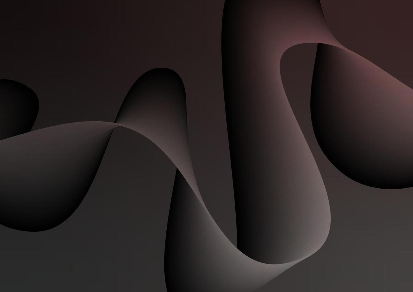 Luxury black wave modern style background vector