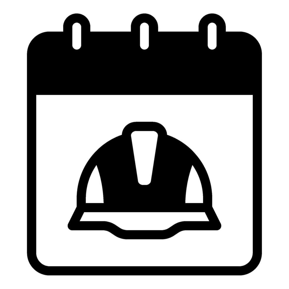 Calendar Labour day icon illustration vector