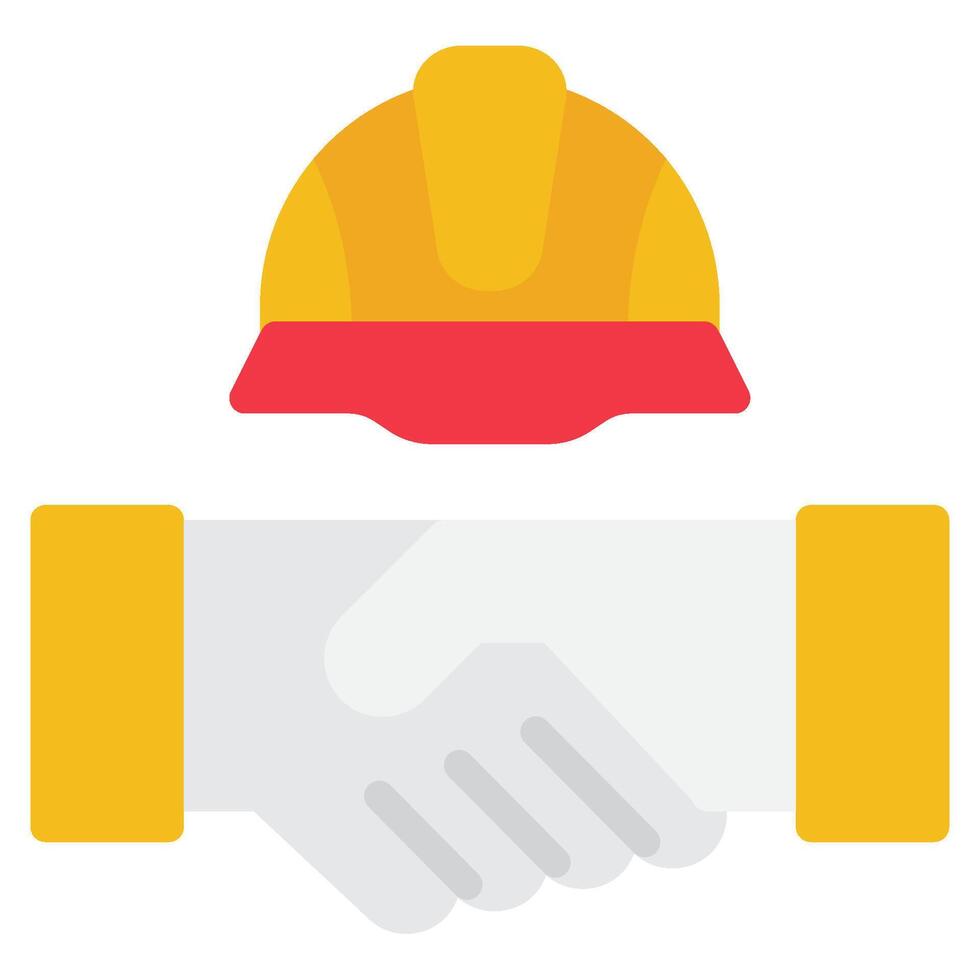Handshake Labour day icon illustration vector
