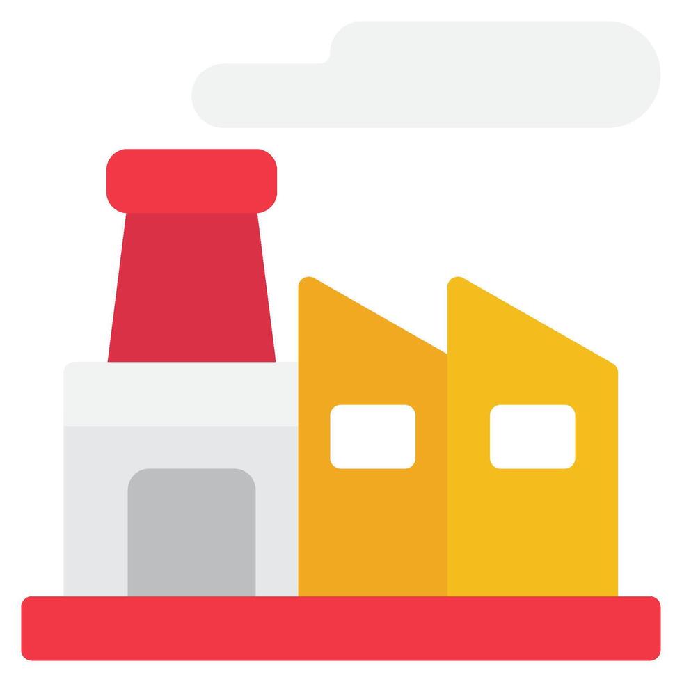 Factory Labour day icon illustration vector