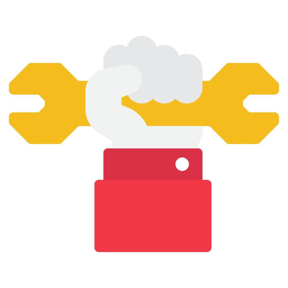 Fist Labour day icon illustration vector