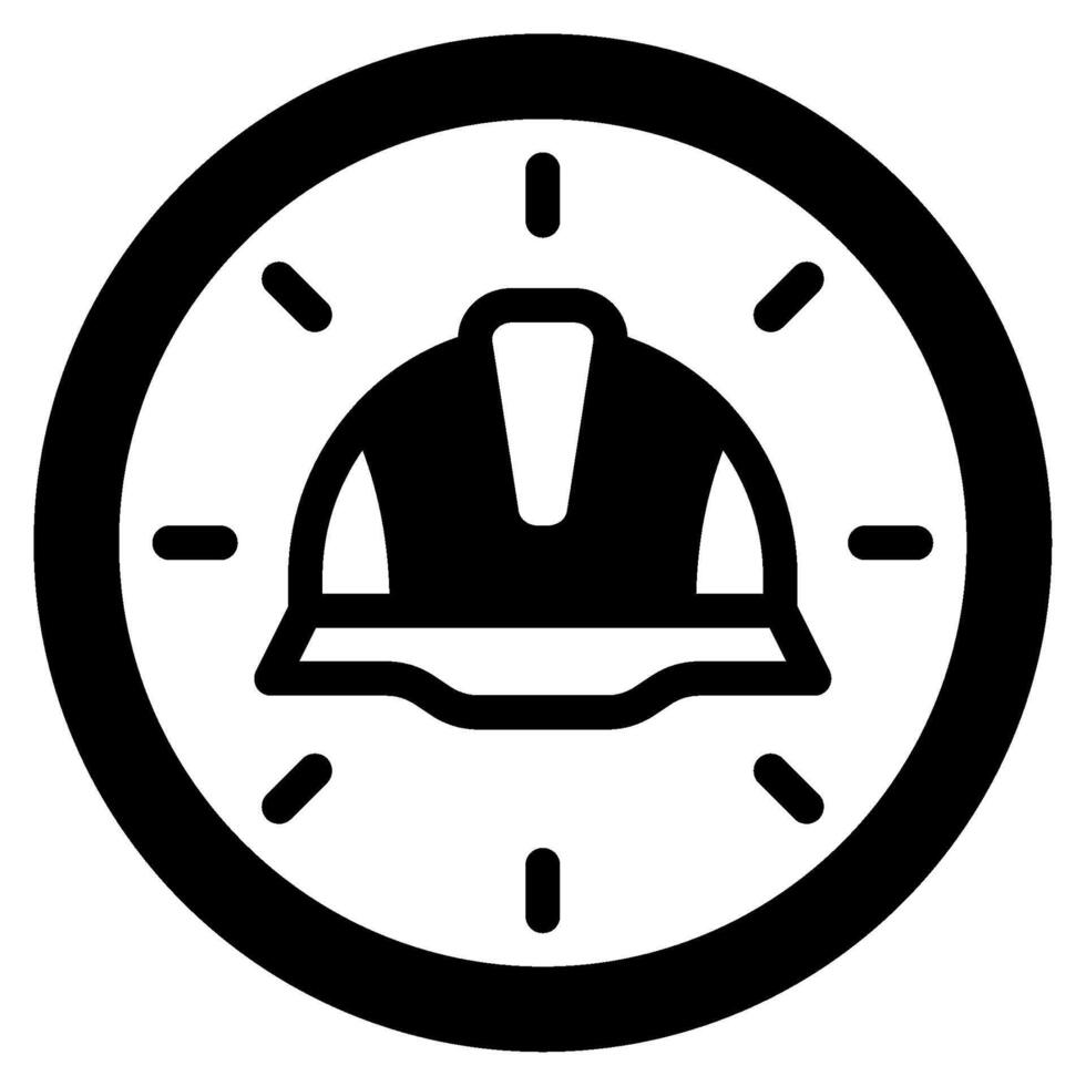 Clock Labour day icon illustration vector