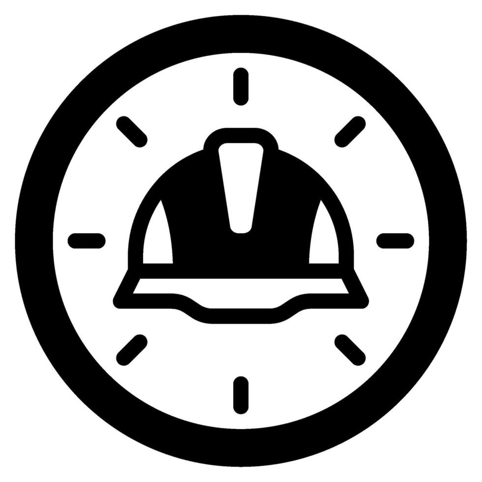 reloj labor día icono ilustración vector