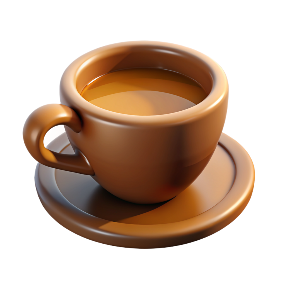 bellissimo 3d caffè tazza immagini per creativo disegni png