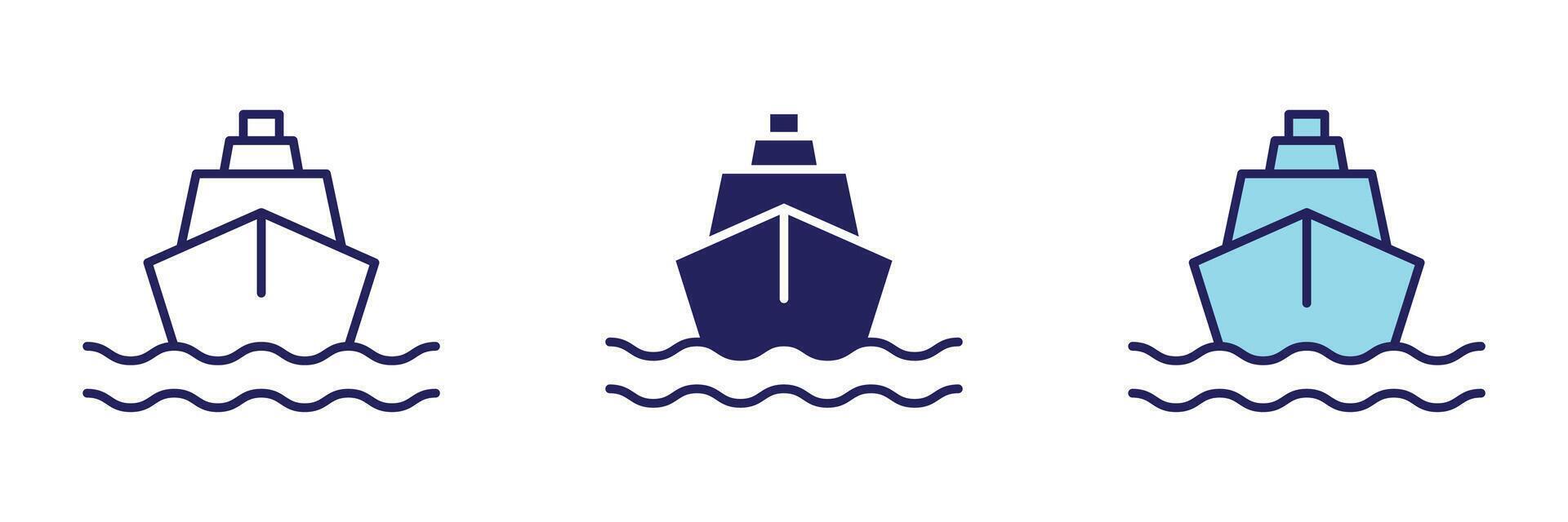 Ship Transportation Icon - Navigation Set vector