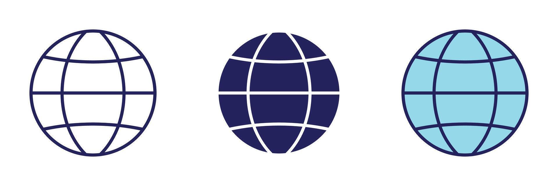Globe Earth Icon - Navigation Set vector