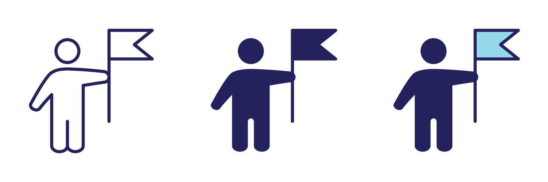 Guide Destination Icon - Navigation Set vector