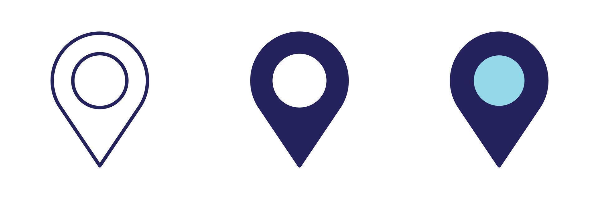 Pin Icon - Navigation Set vector