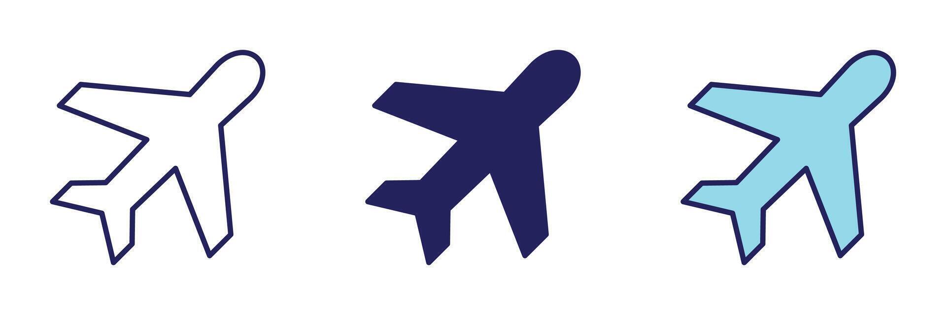 Plane Transportation Icon - Navigation Set vector