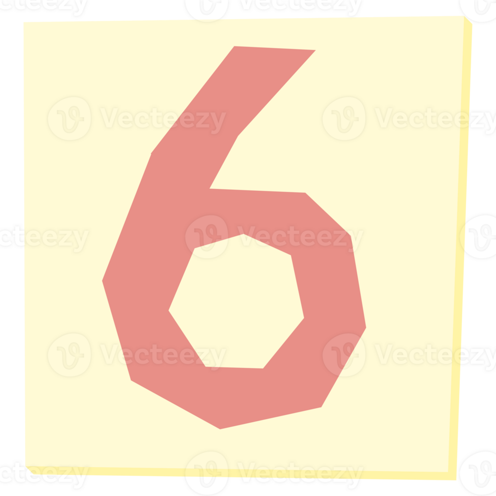 Number alphabet font torn ripped paper cut Illustration elements shape png