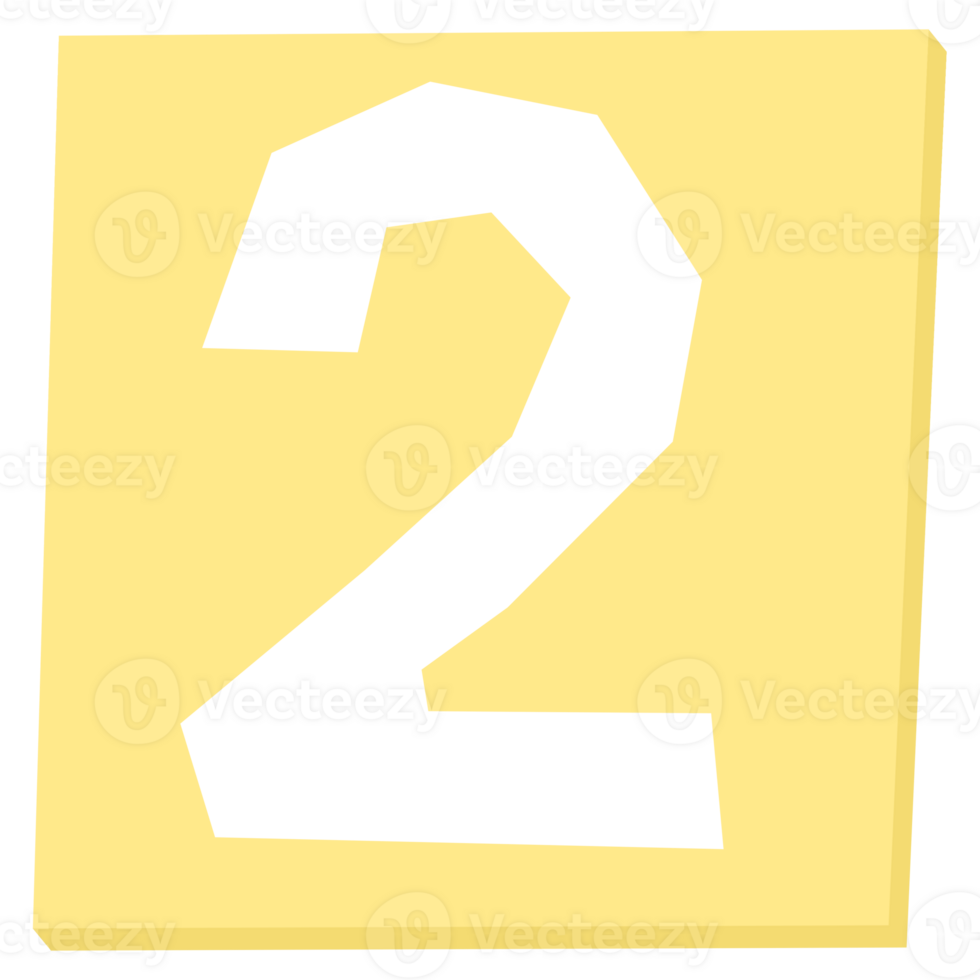 Number alphabet font torn ripped paper cut Illustration elements shape png