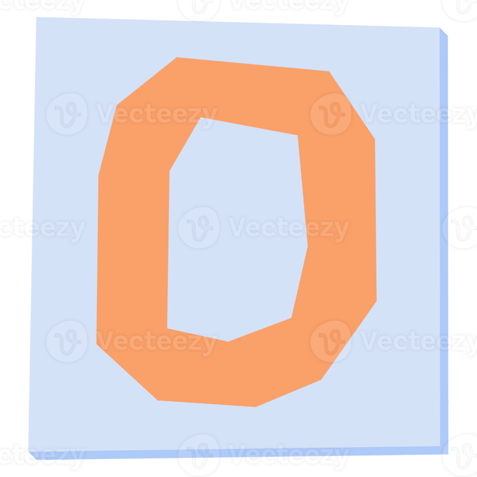 Number alphabet font torn ripped paper cut Illustration elements shape png