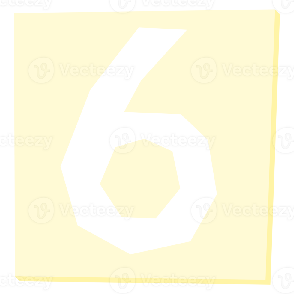 Number alphabet font torn ripped paper cut Illustration elements shape png