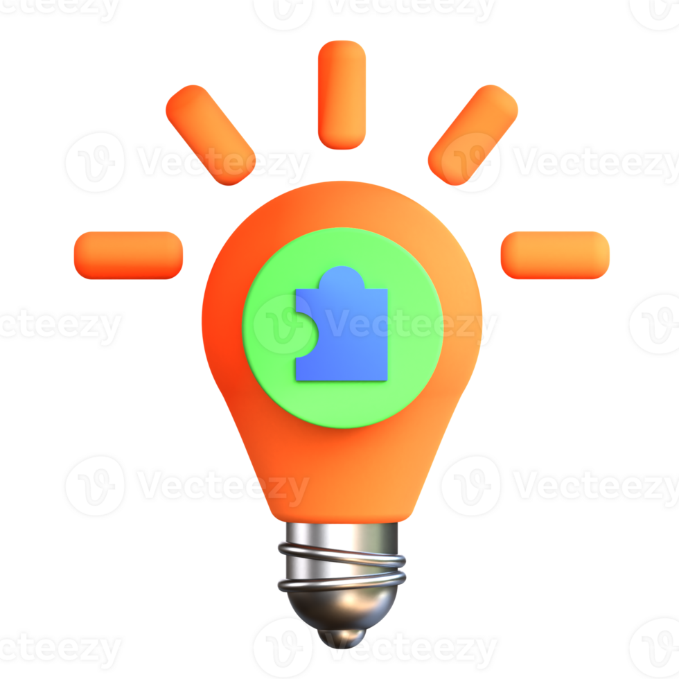 3D illustration education icon solution png
