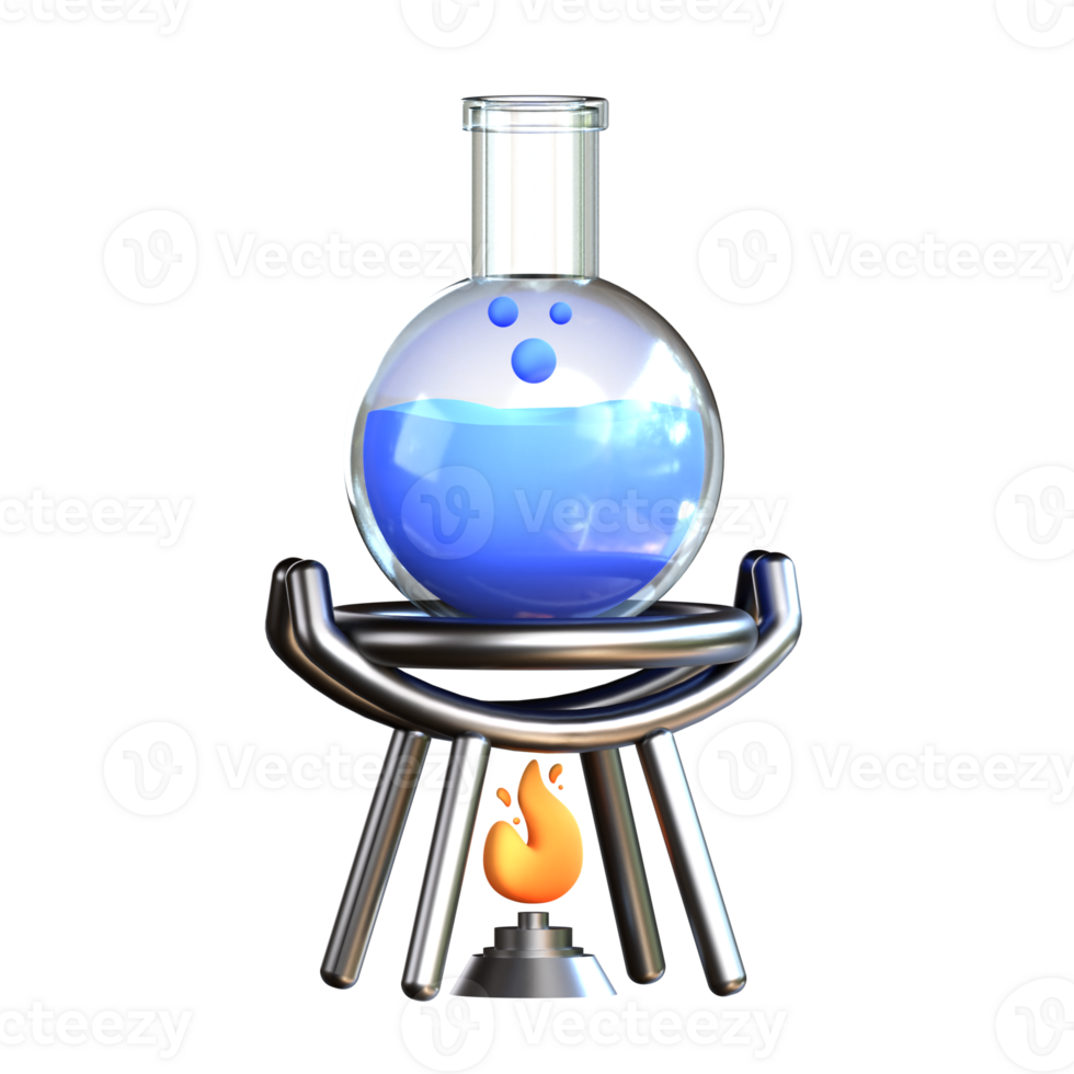 3D illustration education icon experiment png