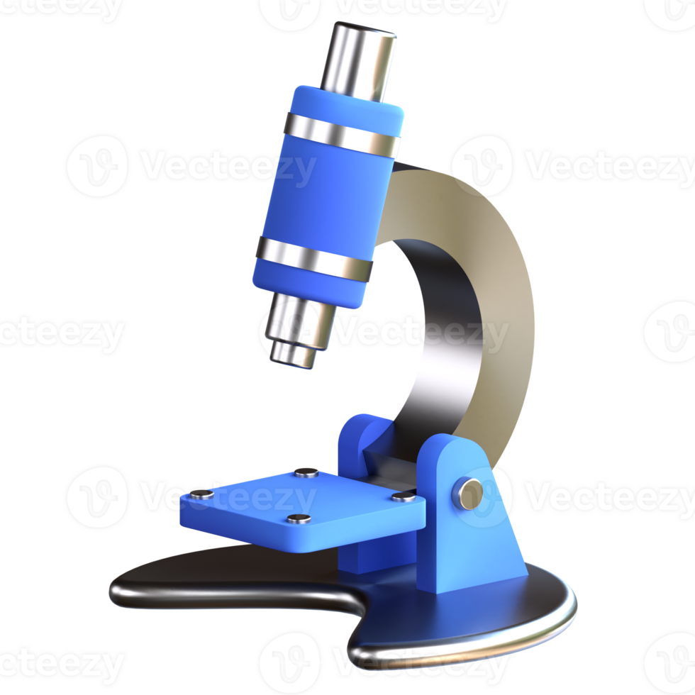 3D illustration education icon microscope png